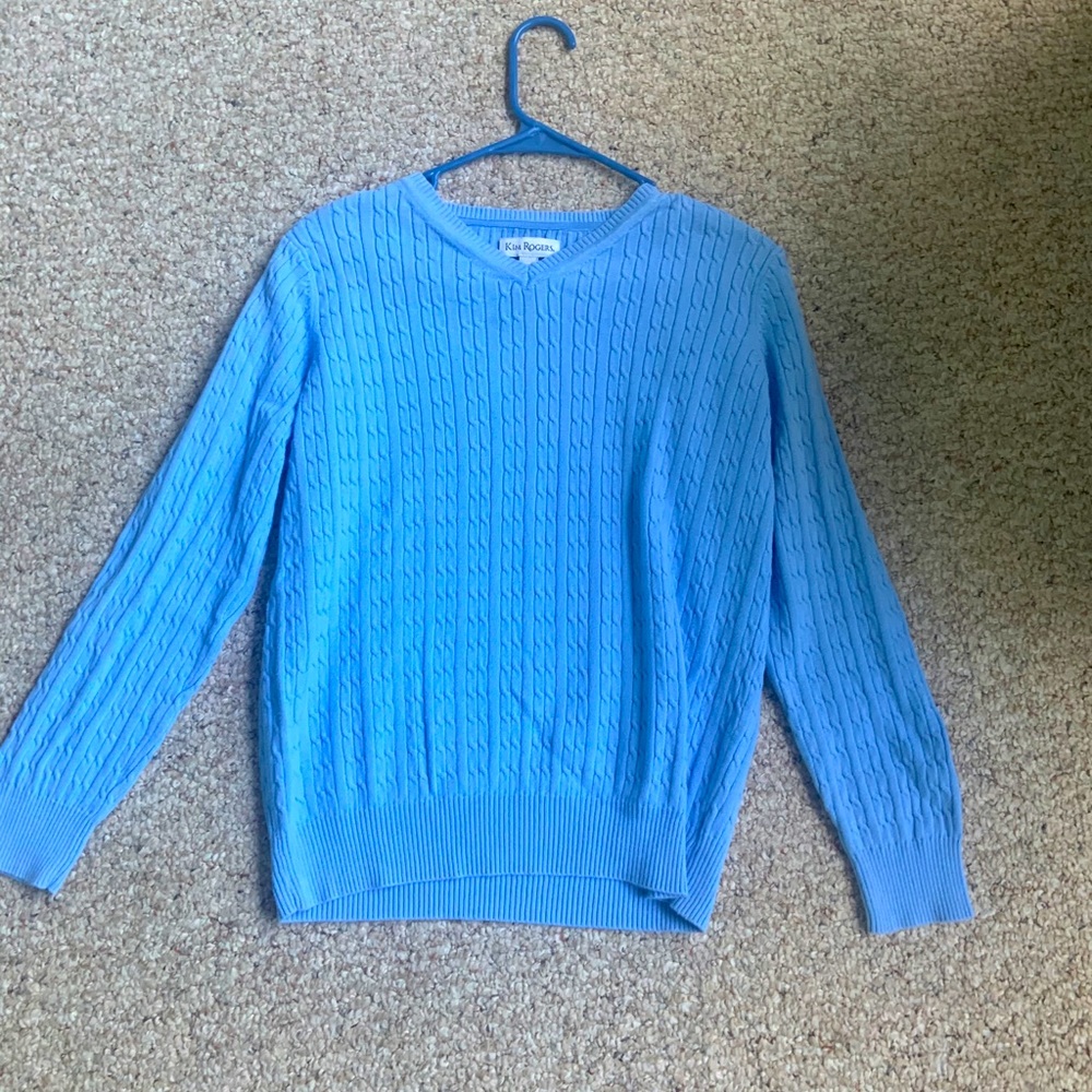Light blue Kim Rogers sweater